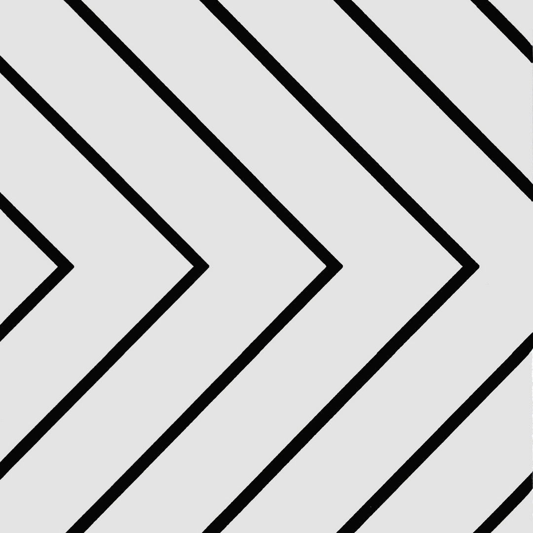 Ottimo Studio 8x8 Matte Porcelain Tile - White / Black Lines - FAS001SP