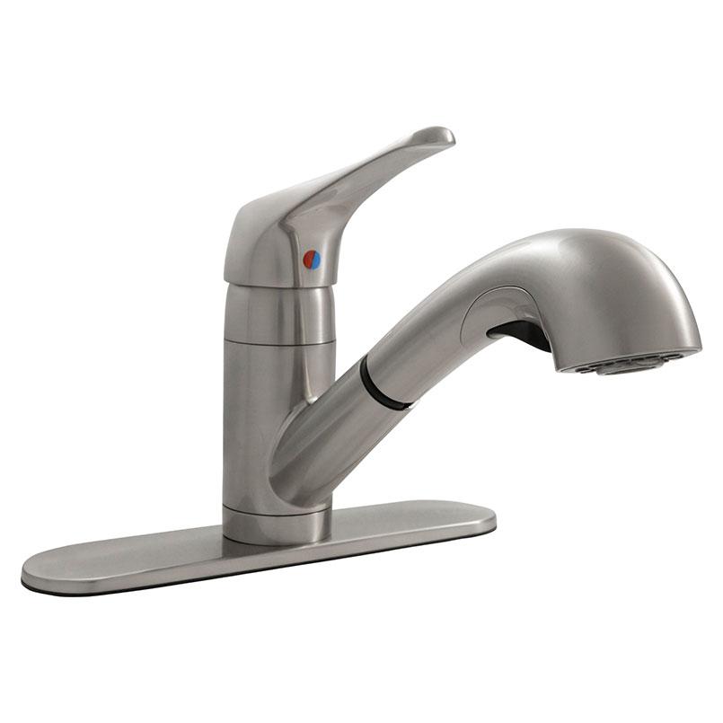 MSI Surfaces 1-Handle Pull-Out Sprayer Kitchen Faucet 805 Brushed Nickel - FAU-K1HBN8301-805