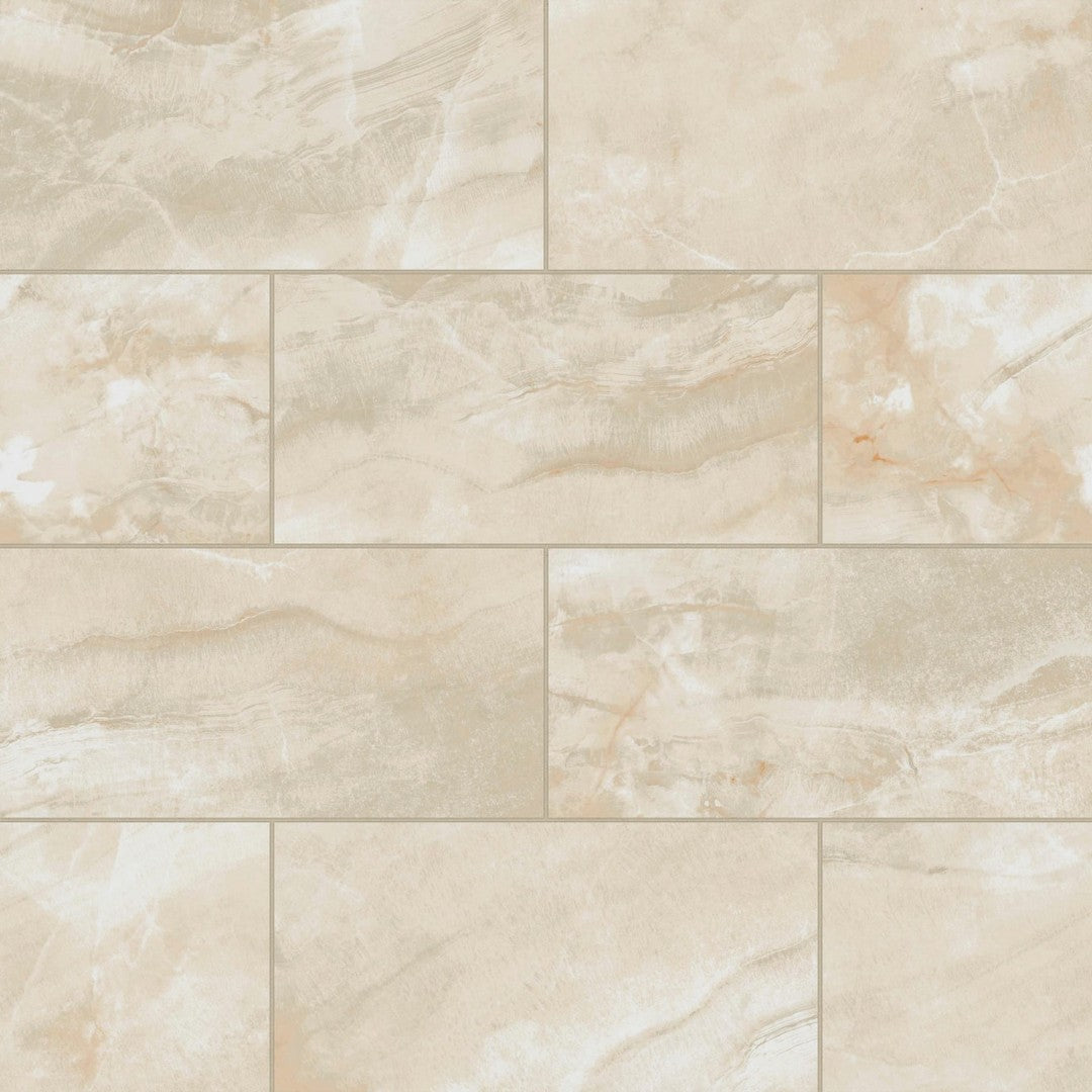 Bedrosians Gemma 12x24 Porcelain Honed Field Tile - Beige Onyx - STPGEMBEI1224H